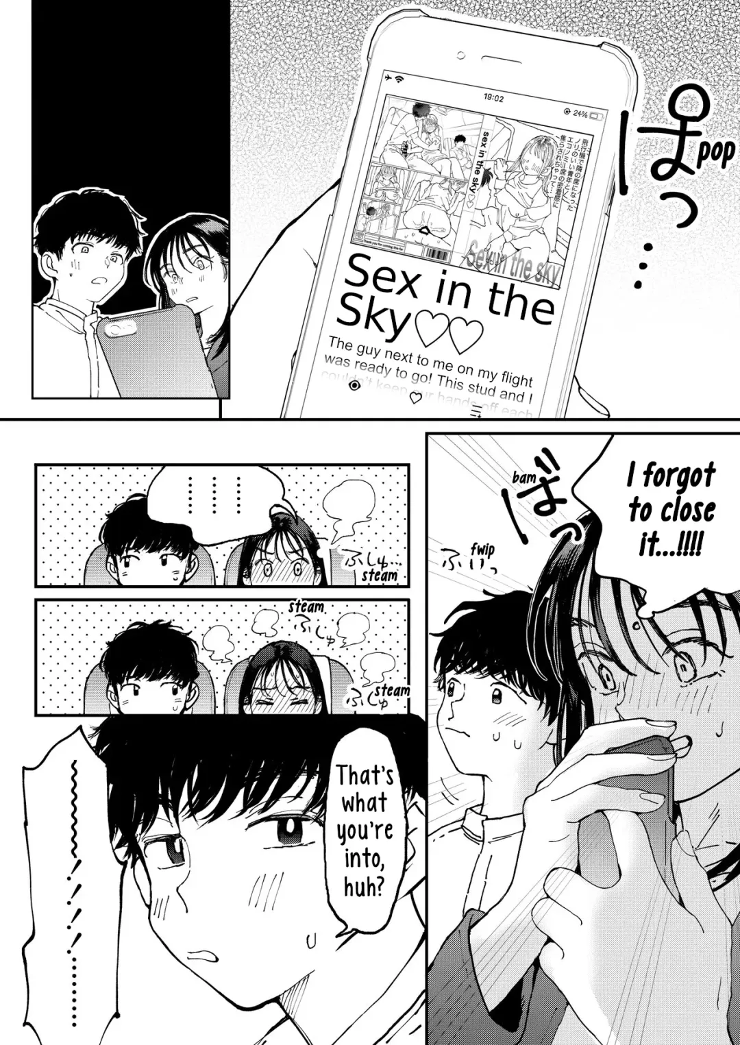 [Denbu Momo] Muramura OL-san wa Hikouki no Naka demo Seiyoku o Mitashitai | Horny OL-san, even on an Airplane, Wants To Satisfy Her Sexual Desires Fhentai - Page 11