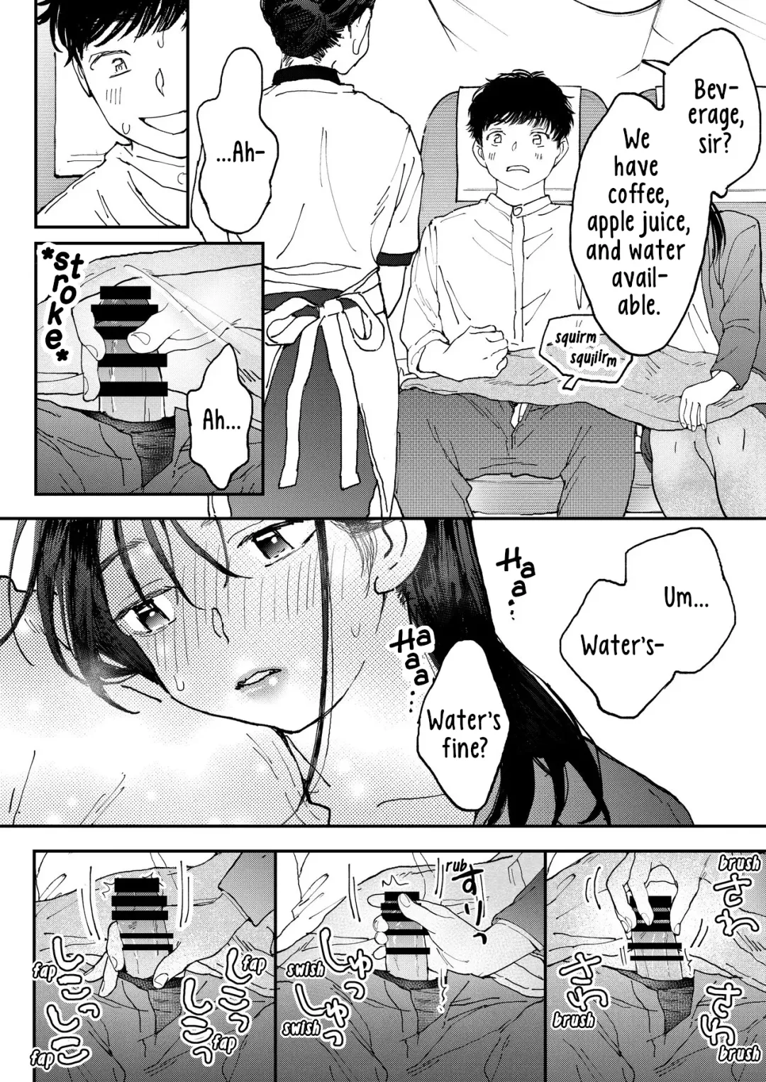 [Denbu Momo] Muramura OL-san wa Hikouki no Naka demo Seiyoku o Mitashitai | Horny OL-san, even on an Airplane, Wants To Satisfy Her Sexual Desires Fhentai - Page 17