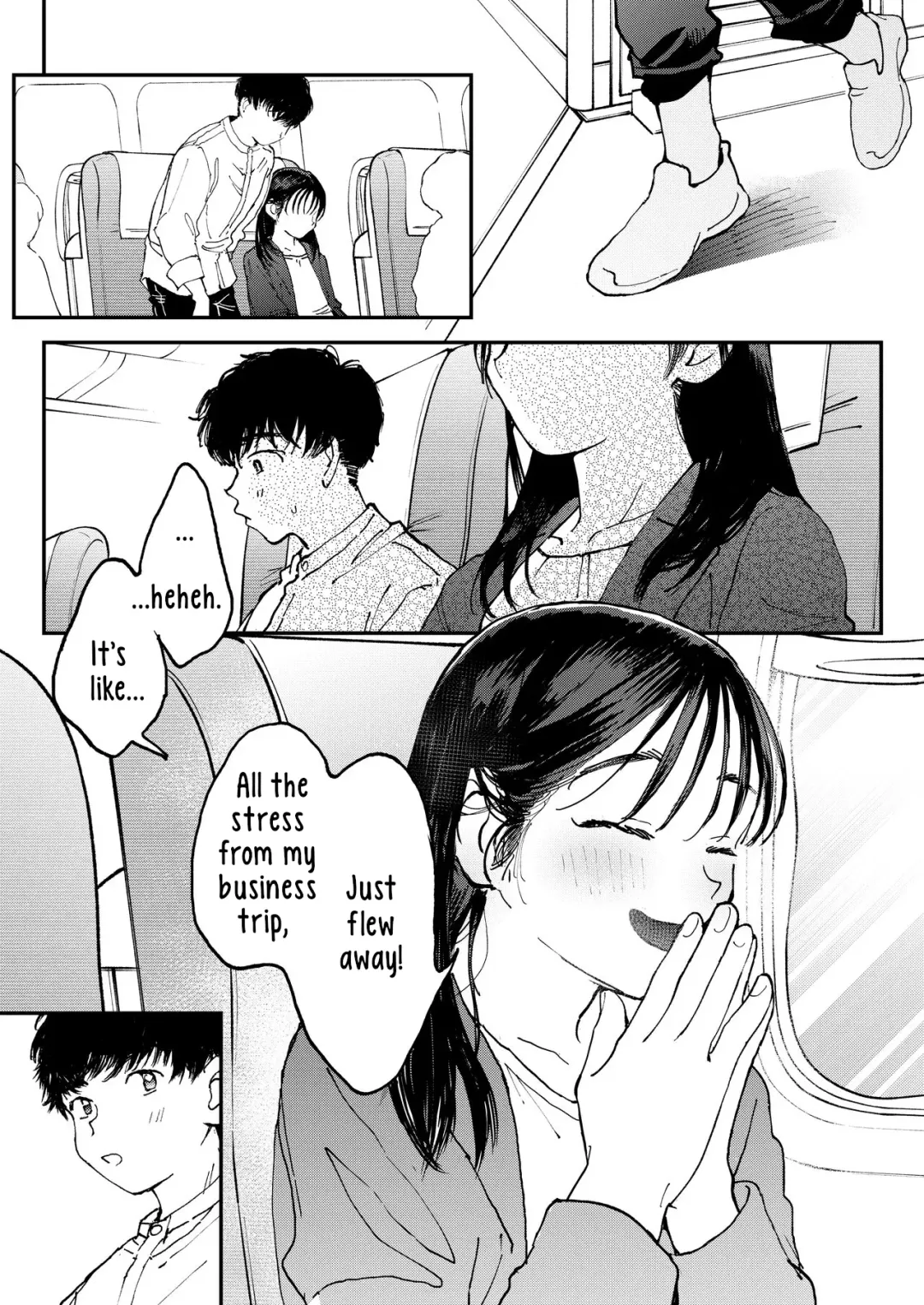 [Denbu Momo] Muramura OL-san wa Hikouki no Naka demo Seiyoku o Mitashitai | Horny OL-san, even on an Airplane, Wants To Satisfy Her Sexual Desires Fhentai - Page 44