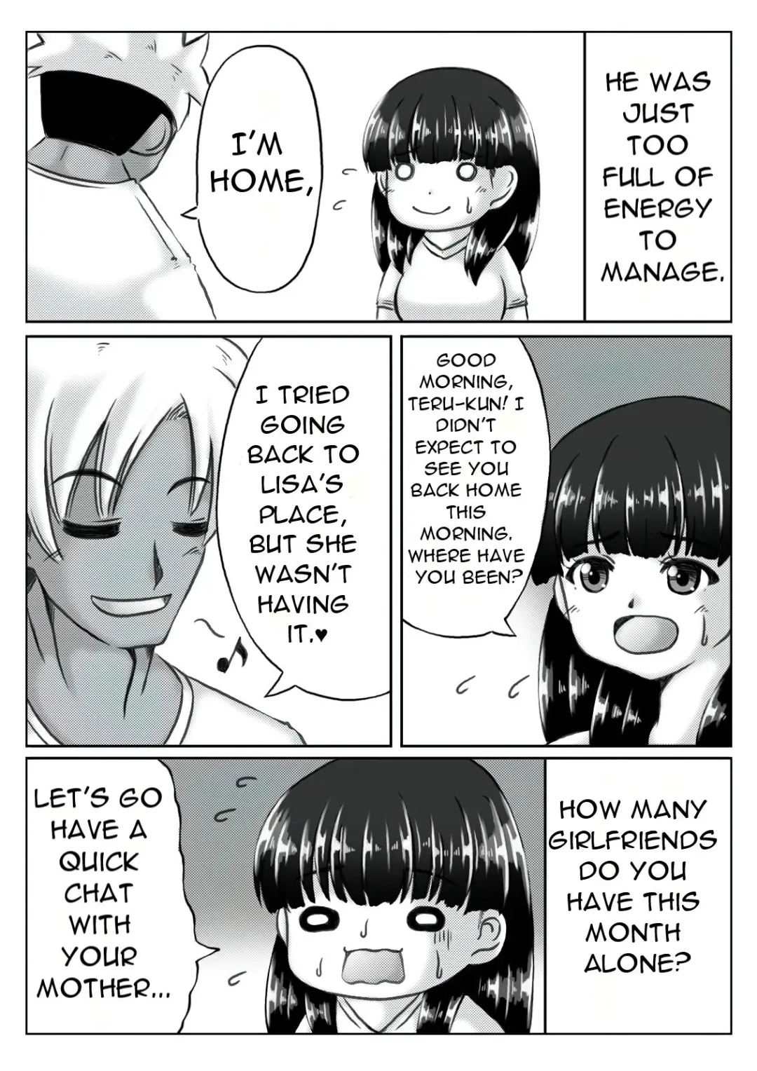 [Mankai Beesuke] Kaasan no Onegai to Musuko no Seiyoku | A Mother's Request and A Son's Sexual Desire Fhentai - Page 3