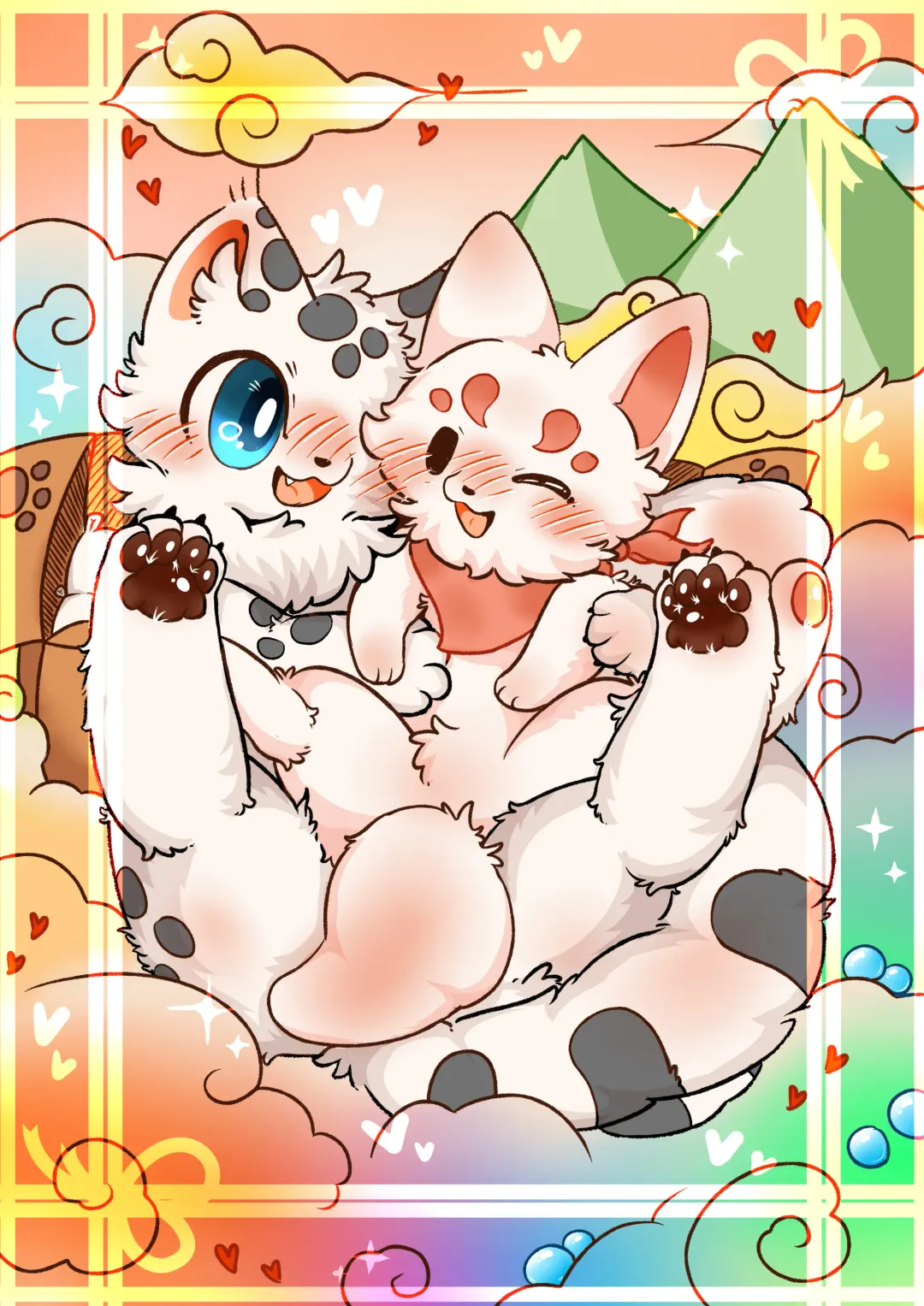 |猫猫狐狐春梦之夜 Fhentai - Page 2