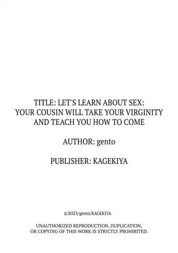 [Gento] "Sex no Benkyou Shiyokka?" Kareshi ga Iru no ni Itoko kara Shojo wo Ubaware Zecchou Shidou 1-5 | Let's Learn About Sex: Your Cousin Will Take Your Virginity and Teach You How to Come 1-5 Fhentai - Page 27