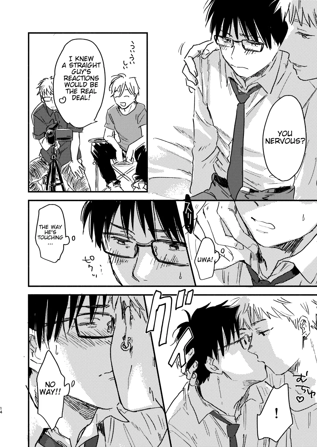 [Kosaka Tsun] Nonke Ryman ni Sharei o Chiratsukasete xx Shite Moratta | Having Sex With the Straight Salaryman by Dangling a Reward for Him Fhentai - Page 14