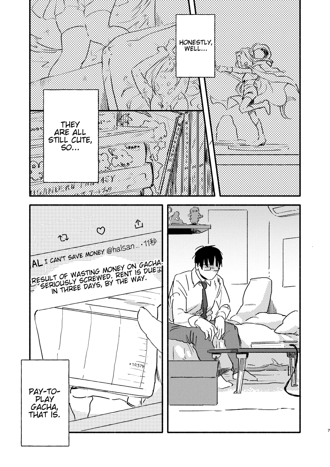 [Kosaka Tsun] Nonke Ryman ni Sharei o Chiratsukasete xx Shite Moratta | Having Sex With the Straight Salaryman by Dangling a Reward for Him Fhentai - Page 7