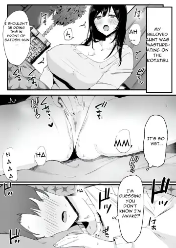 Kyonyuu de Bijin na Oba-san ga Kotatsu de Onanieshite Takara Asa Made Hamemakutta. | My Busty, Beautiful Aunt was Masturbating in the Kotatsu, So I Fucked Her until the Morning. Fhentai - Page 4