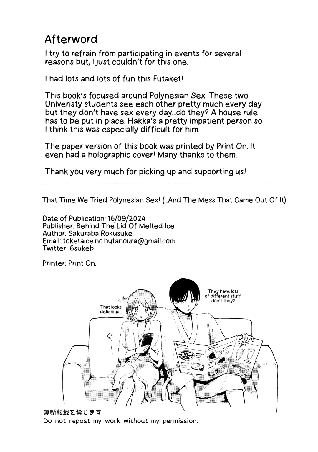 [Sakuraba Rokusuke] Polynesian Sex o Kokoromiru Kai | That Time We Tried Polynesian Sex! ...And the mess that came out of It. Fhentai - Page 33