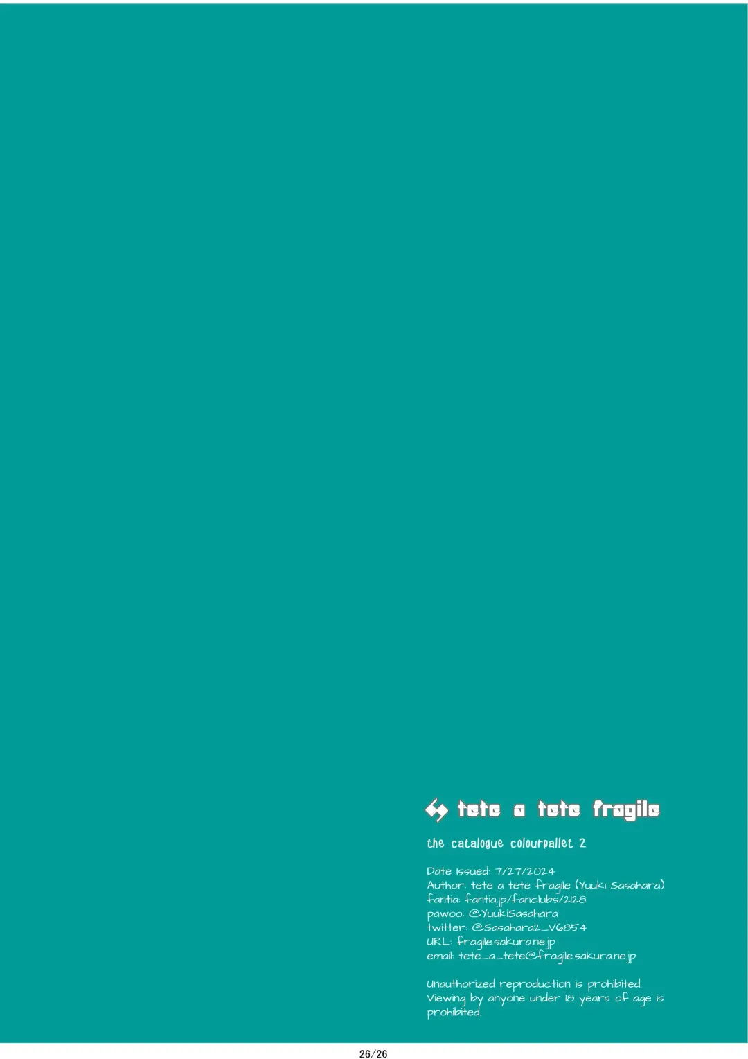 [Sasahara Yuuki] the catalogue colourpallet 2 Fhentai - Page 26
