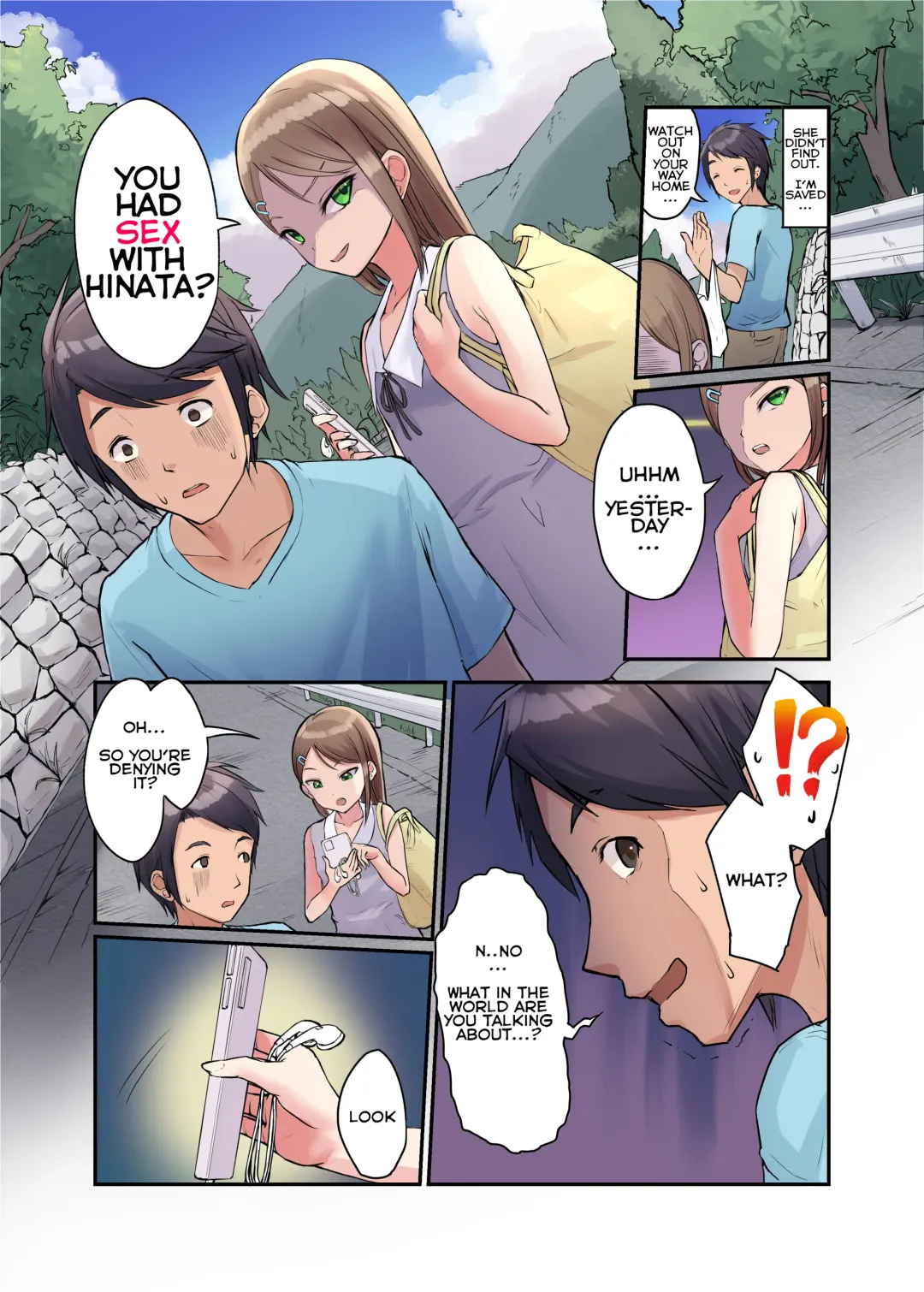 [Okiami - Toranoco] Inaka Shoujo to Asobou 3 ~Odosare Aokan Hen~ | Let's play with a Country Girl 3: Outdoor Blackmail Sex Edition Fhentai - Page 4