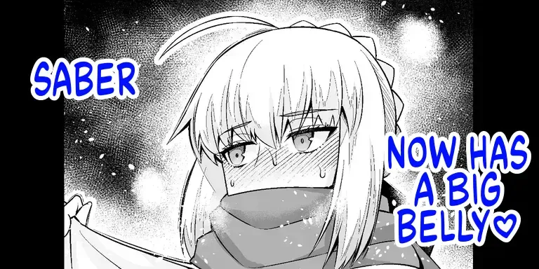 [Ankoman] Saber, Botebara ni...❤ | Saber Now Has A Big Belly❤️ Fhentai - Page 1