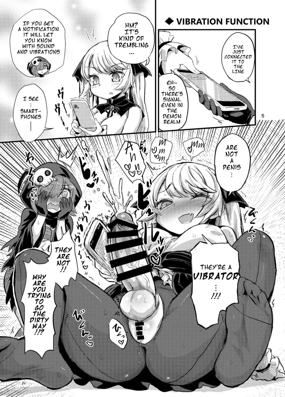 [Magifuro Konnyaku] Futanari Vampire Ojou-sama Fhentai - Page 5