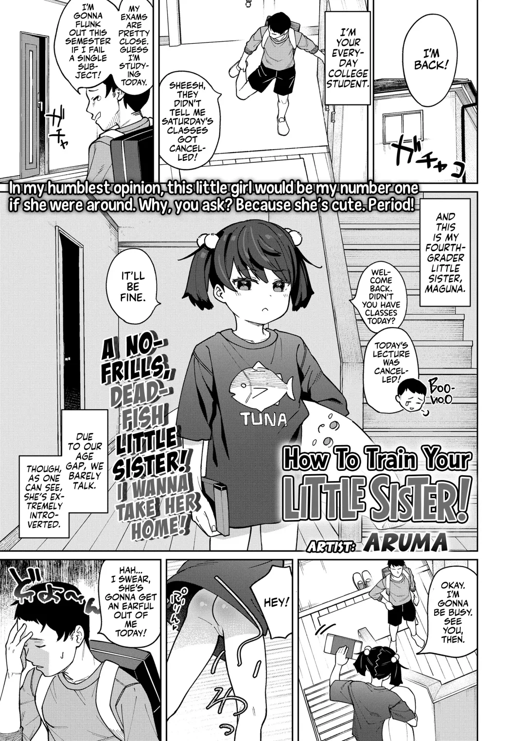 [Arumamai Ayuka Plus] Maguro Imouto wo Ikikatsu! | How to Train your Little Sister! Fhentai - Page 1