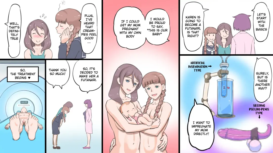 [Mizuiro Megane] Futanari Syndrome ~Mama to Musume Kozukuri Kyoushitsu | Futanari Syndrome〜Mama and daughter child making classroom Fhentai - Page 6