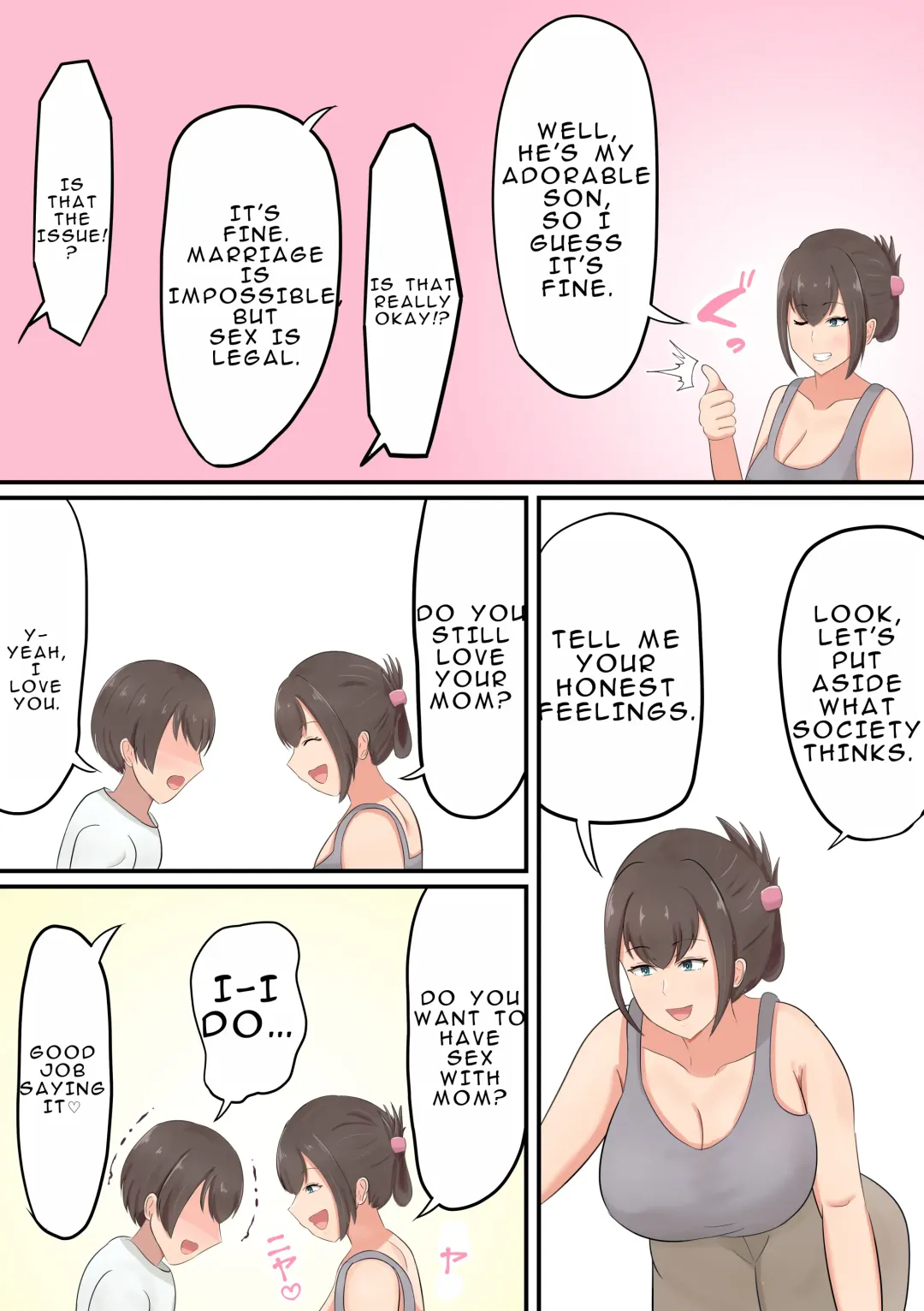 [Shirakumo Zen] Oiwai ni Okaa-san ga Fudeoroshi Shite Kureta Hanashi Fhentai - Page 7