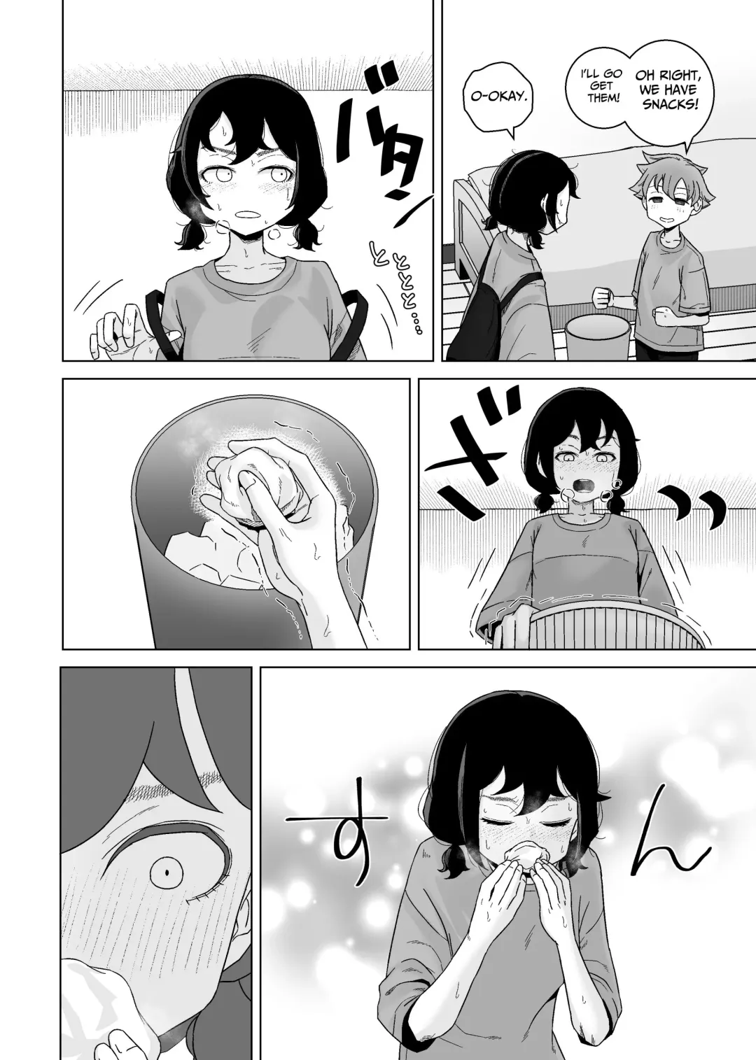 [Hagger] Onanie Izon Jidaraku Joshi wa Shounen no Onanie o Nozokimisuru. | A Masturbation Addicted Slob Girl Peeps on a Boy Jerking Off. Fhentai - Page 34