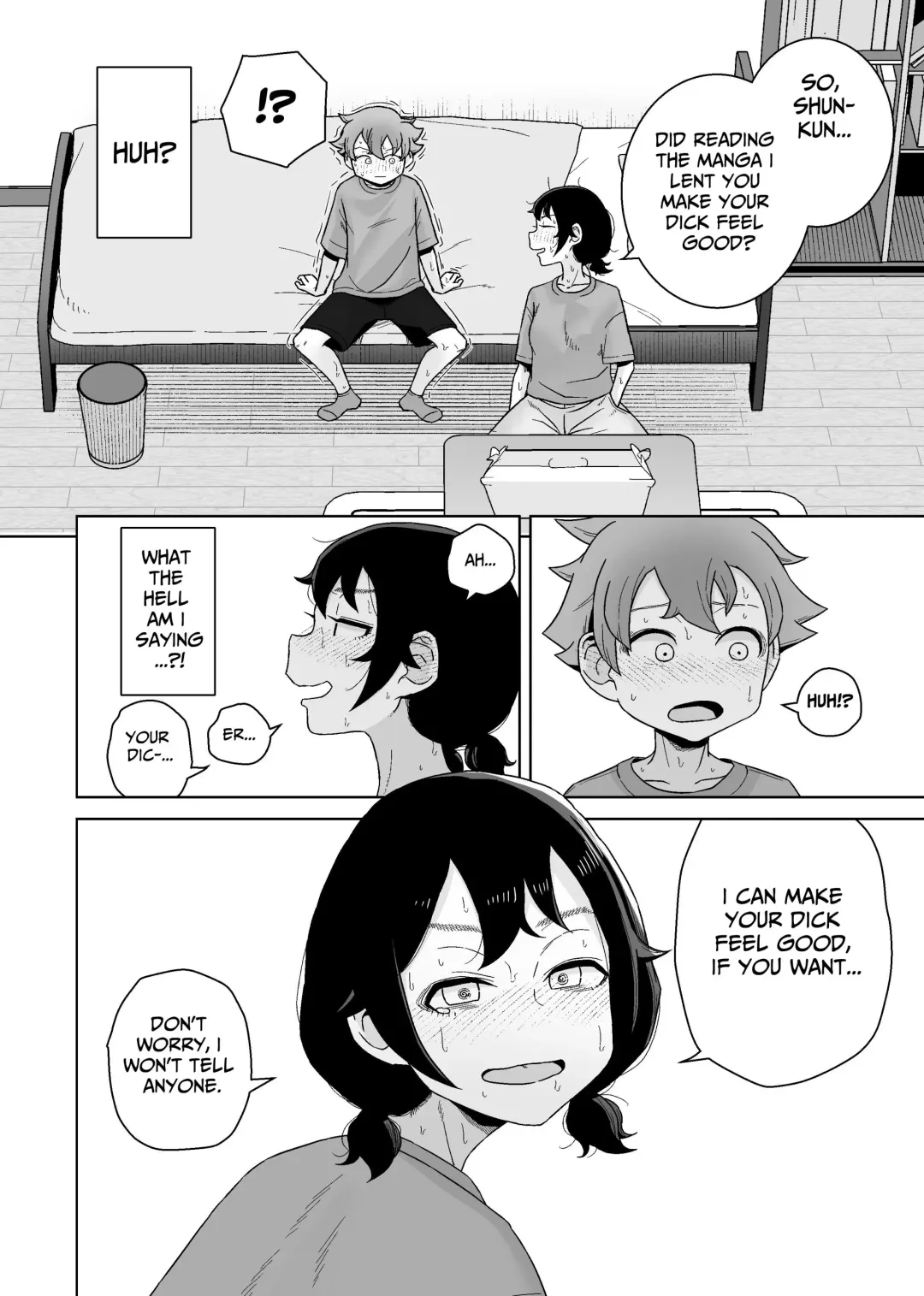 [Hagger] Onanie Izon Jidaraku Joshi wa Shounen no Onanie o Nozokimisuru. | A Masturbation Addicted Slob Girl Peeps on a Boy Jerking Off. Fhentai - Page 38