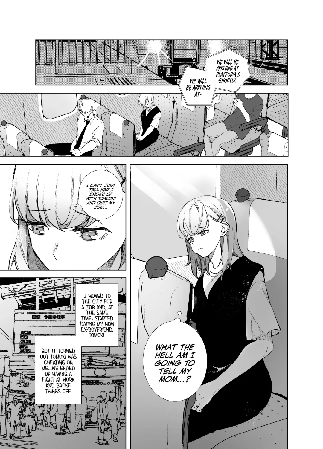 Joukyou Shippai shite Jimoto ni Modottara Osananajimi ga mattemashita。 Fhentai - Page 1