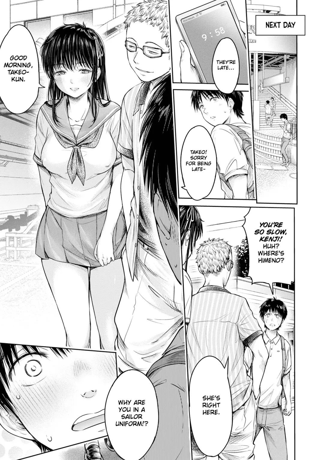 [H9] Kanojo ni Kokuhaku Suru Mae ni Tomodachi ni Nakadashi Sareta... 5 | Before I Could Confess, My Buddy Came Inside of Her... 5 [English][Chalklog]] Fhentai - Page 9