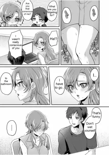 [Kinagi Rea] Girl pees in a bottle in front of a boy Fhentai - Page 2