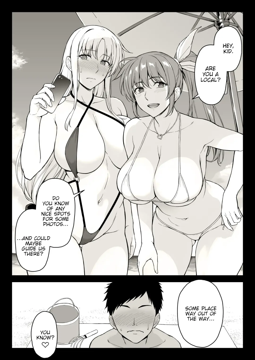 [Ishigaki Takashi] Ecchi na Onee-san-tachi ni Beach de Gyakunansareta Ken Fhentai - Page 1