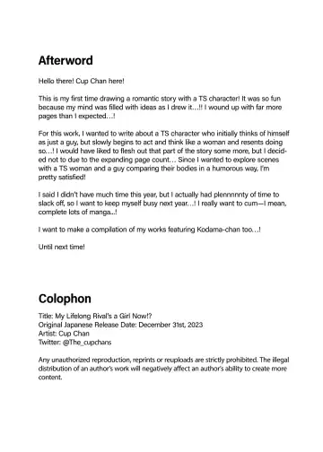 [Cup-chan] My Lifelong Rival's a Girl Now! - Cupchan Fhentai - Page 37