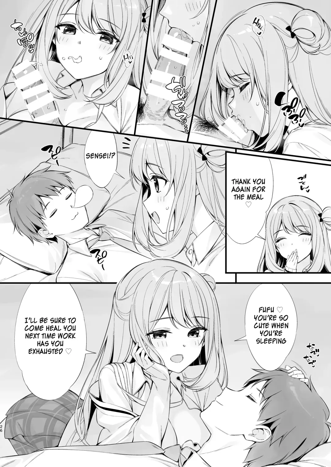 [Oryou] Sensei, Nechattan desu ka? Osocchattemo Ii desu ka? | Sensei, are you sleeping? May I assault you? Fhentai - Page 25