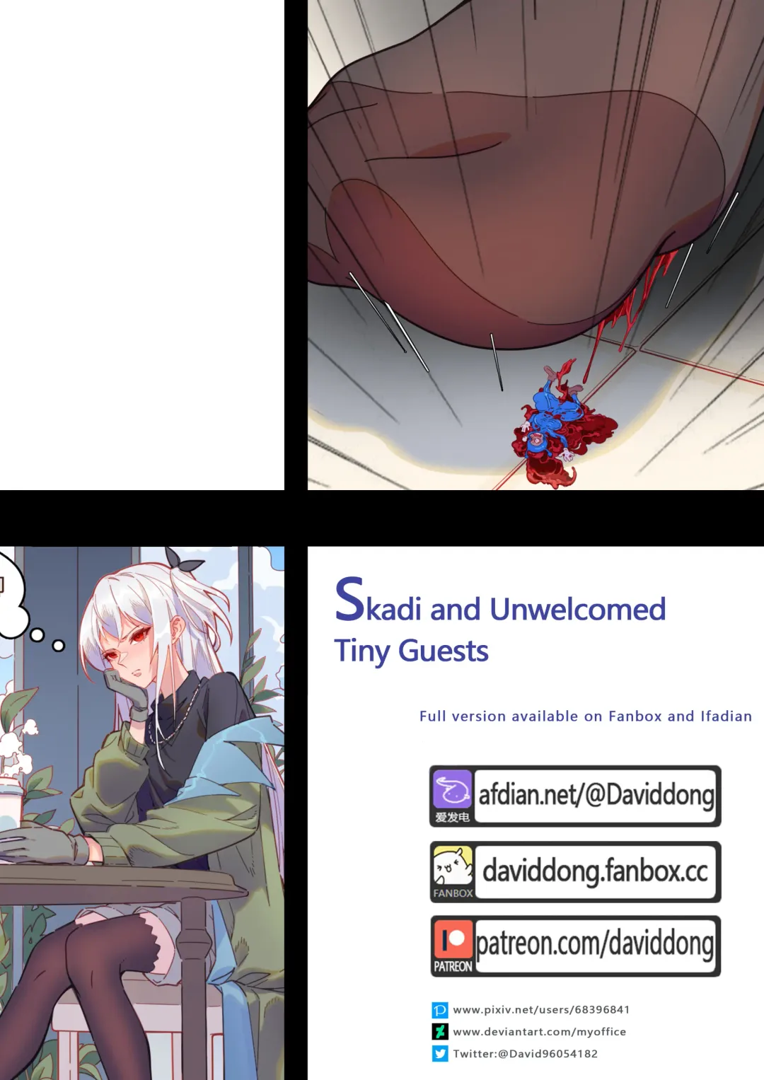 [David Dong] Skadi and Unwelcomed Tiny Guests Fhentai - Page 1
