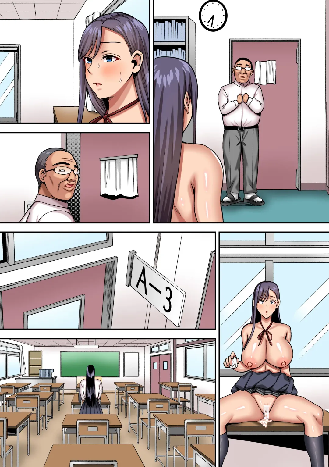 Majime-kei Yuutousei, Kashiwagi Saia no Himitsu ~Ojisan ni Karada o Suki Houdai sarete Ochite iku Watashitachi~ Fhentai - Page 37