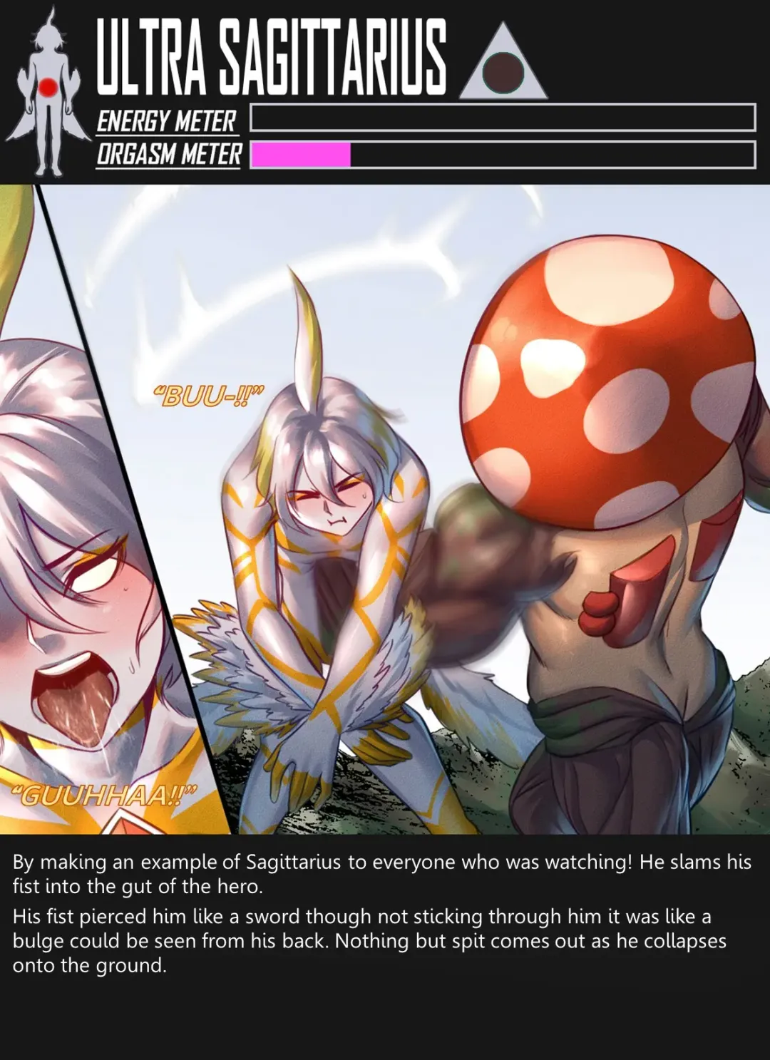 [Arsonicartz] 【ArsonicHawt】Ultra Sagittarius vs Muscario Fhentai - Page 107