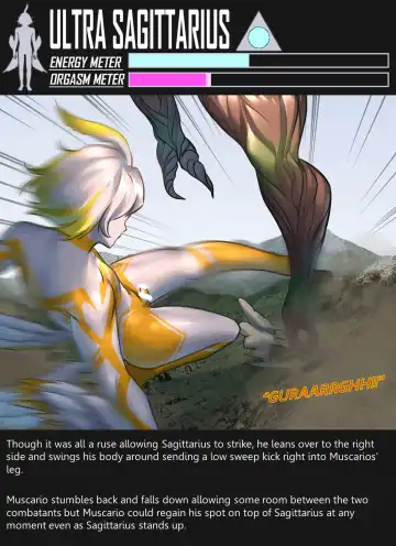 [Arsonicartz] 【ArsonicHawt】Ultra Sagittarius vs Muscario Fhentai - Page 64