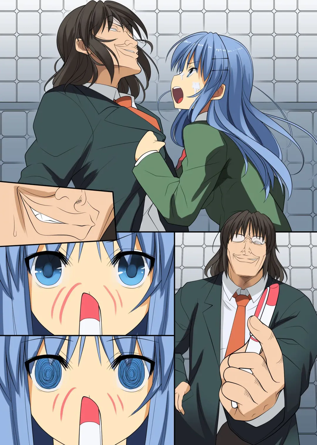 超強力な催眠ライトを手に入れたんで巨乳な同級生達を奴隷調教 Fhentai - Page 36