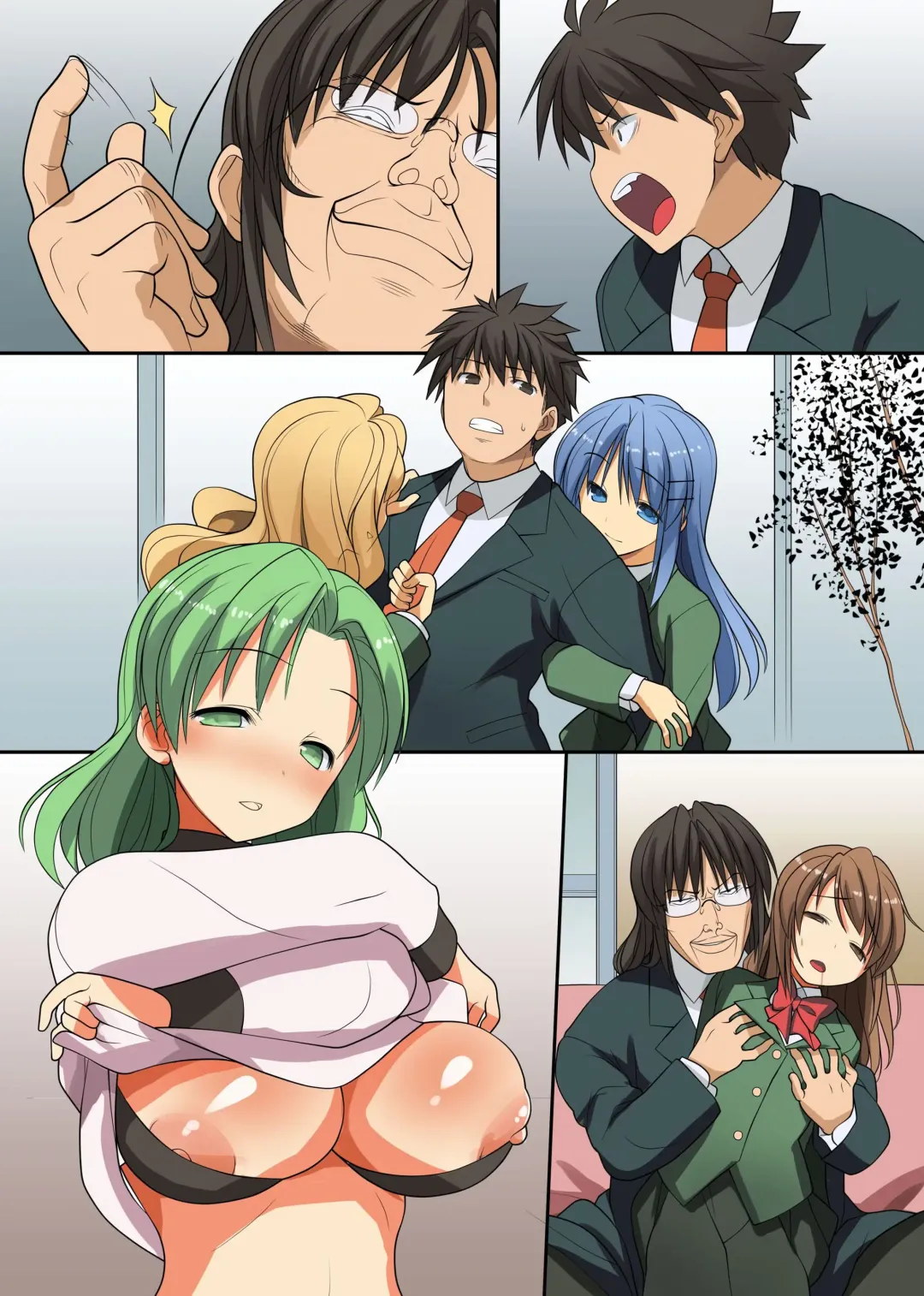 超強力な催眠ライトを手に入れたんで巨乳な同級生達を奴隷調教 Fhentai - Page 48