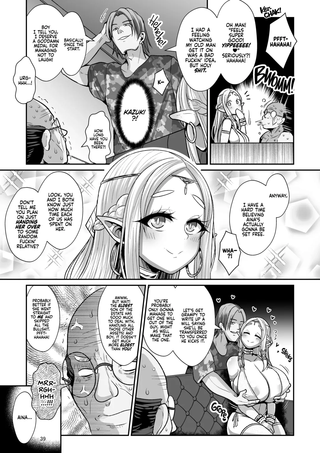 [Bukatsu] H Seidorei Elf no Souzoku Mondai ni Tsuite ~ Rinjuu-hen | Machinations of an Elven Concubine Part One: Deathbed (decensored) Fhentai - Page 40