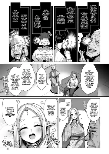 [Bukatsu] H Seidorei Elf no Souzoku Mondai ni Tsuite ~ Rinjuu-hen | Machinations of an Elven Concubine Part One: Deathbed (decensored) Fhentai - Page 32