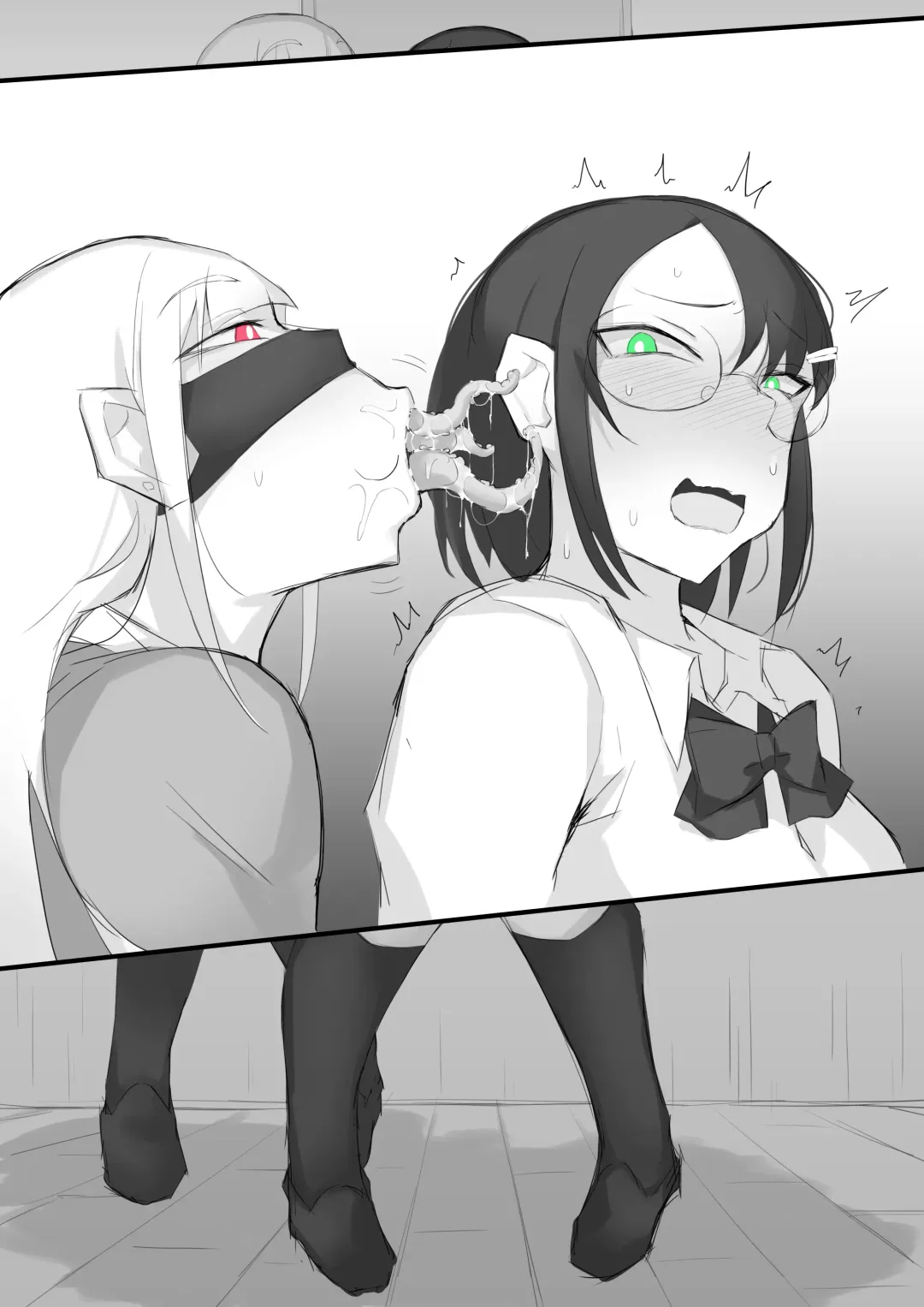 Futanari JK-tachi ga Kounai Shokushu de Mechakucha ni Naru Hanashi Fhentai - Page 93