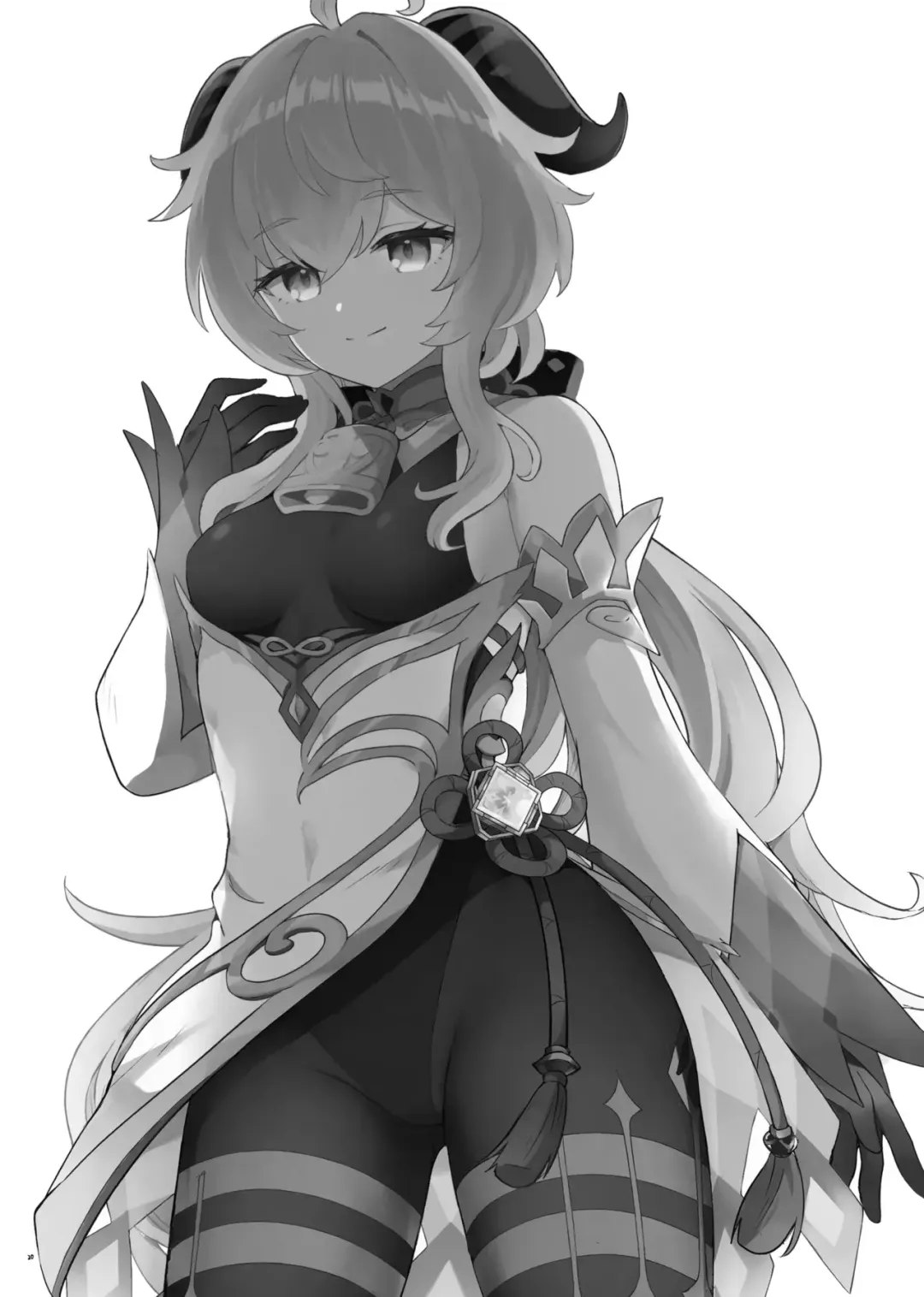 [Momosawa] Ganyu-chan ga Shigoto to Seiyoku Shori o Otetsudai suru Hon. (decensored) Fhentai - Page 22