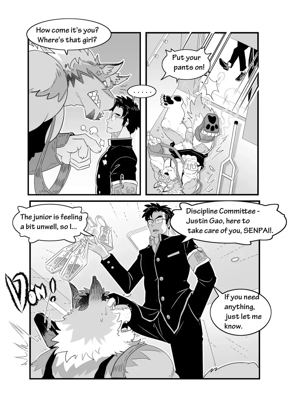 [Kuma Hachi] Bully Senpai and Student Discipline Officer Fhentai - Page 8