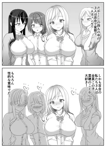 [Kuromu] Hentai Yuri Onna-tachi ni Hisoka ni Nerawareteiru Nonke Gal-chan Fhentai - Page 5