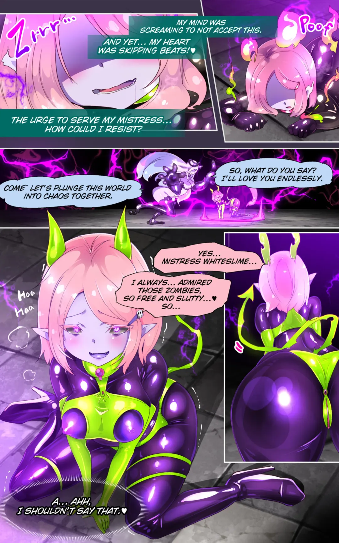 Midara na Jashin o Minukarete Kimi ga TS Inma ni Ochiru Manga -Inkou Gekka no Kansen Midara- | Dark Desires Under the Moonlight Fhentai - Page 17