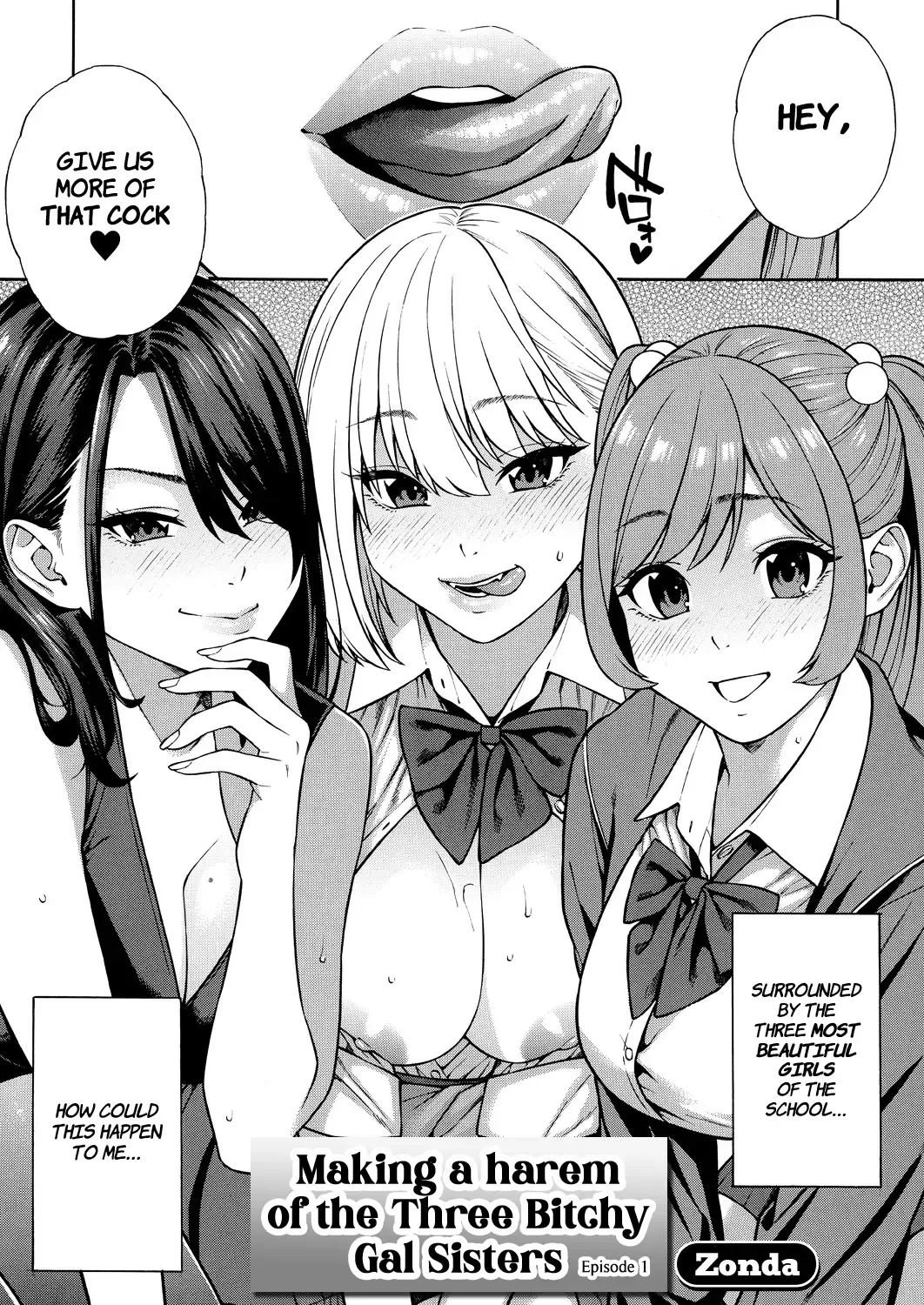 [Zonda] Making a Harem of the Three Bitchy Gal Sisters - Part 1-2 Fhentai - Page 3