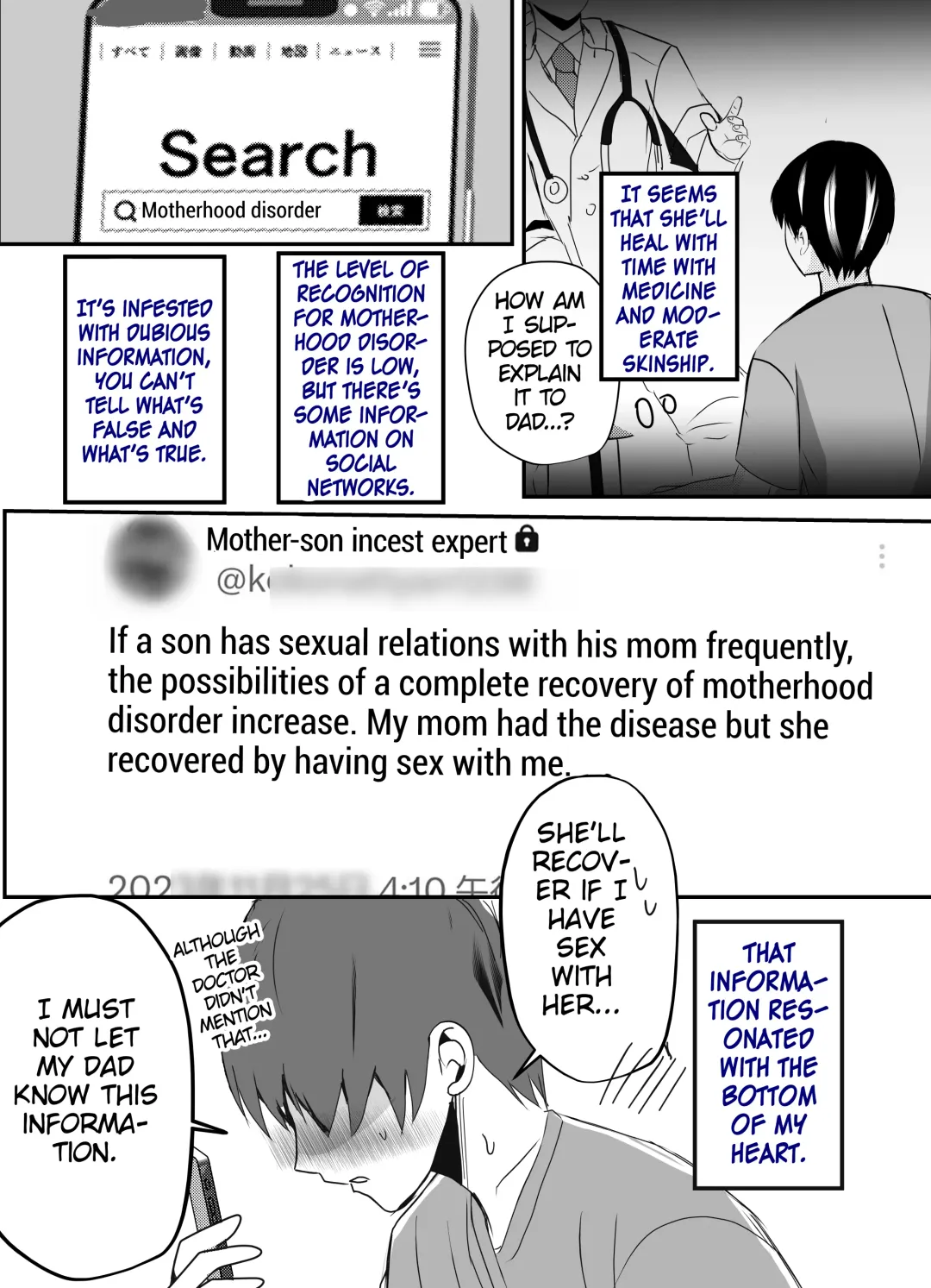Bonyuu Kaa-san no Naka ni Modoritai 2 Chuuhen | I Want to go Back to my Lactating Mom's Womb 2 - When I Got Jealous And Raped My Mom With My Big Cock, She Spoiled Me And Let Me Have Creampieing Sex With Her Fhentai - Page 8