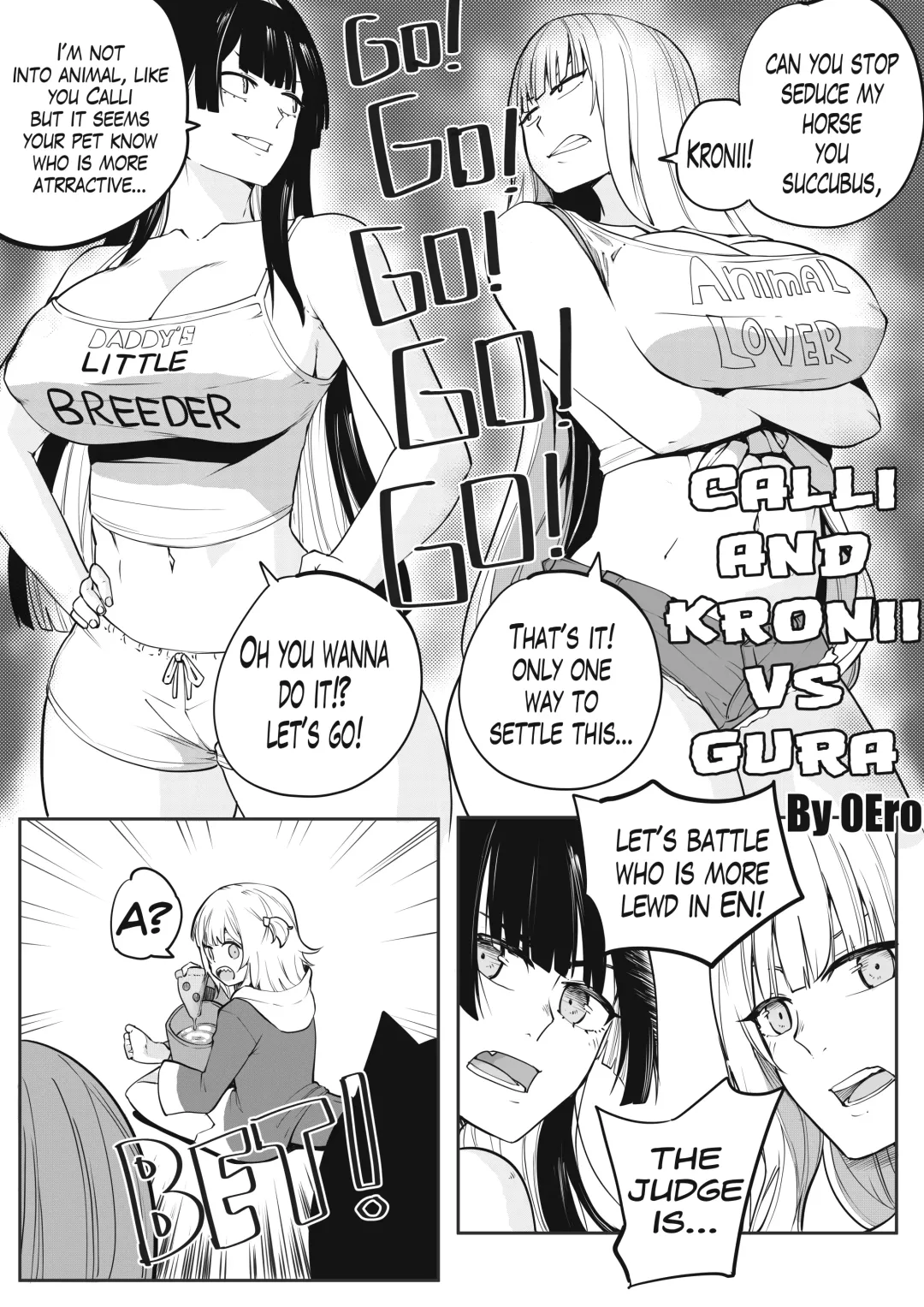 [Zeroero] Calli & Kronii vs Gura Fhentai - Page 1