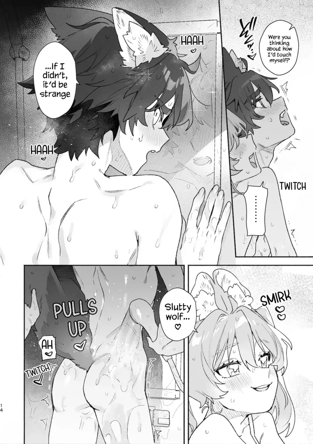 [Usachanget] ♂ ga uke. Usagi-chan × ōkami-kun 2 | ♂ is the bottom. Rabbit-chan x Wolf-kun 2 Fhentai - Page 16