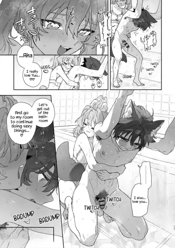 [Usachanget] ♂ ga uke. Usagi-chan × ōkami-kun 2 | ♂ is the bottom. Rabbit-chan x Wolf-kun 2 Fhentai - Page 19