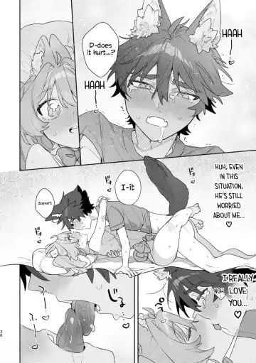 [Usachanget] ♂ ga uke. Usagi-chan × ōkami-kun 2 | ♂ is the bottom. Rabbit-chan x Wolf-kun 2 Fhentai - Page 40