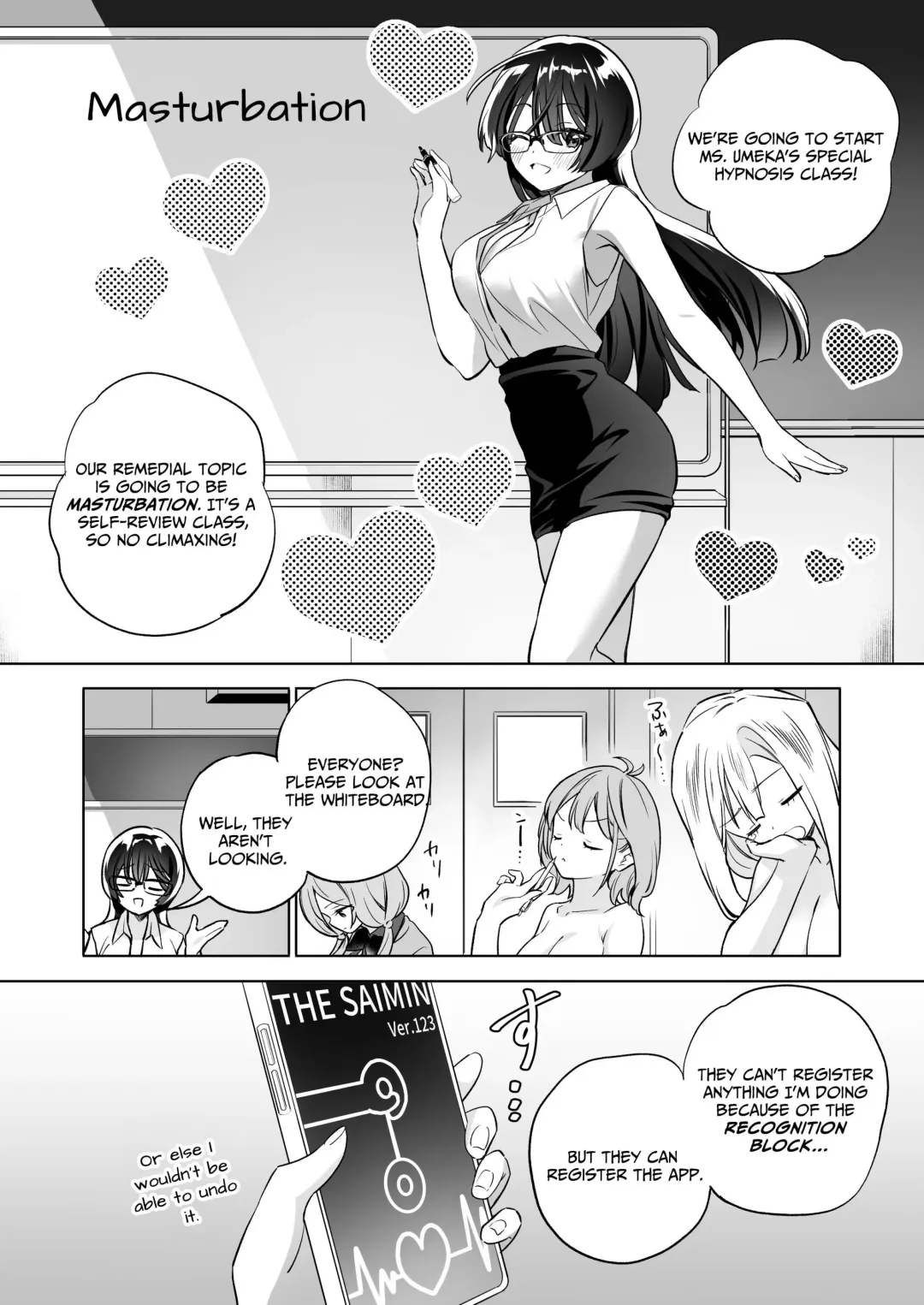 [Tachi] Minna de Ecchi na Yurikatsu Appli ~Ee Kono Naka ni Kakattenai Ko ga Iru!?~ 3 Zenpen | A Sexy Yuri App 3 ~What?! One Of You Isn't Mesmerized!?~ Part 1 Fhentai - Page 35