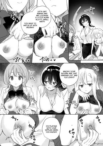 [Tachi] Minna de Ecchi na Yurikatsu Appli ~Ee Kono Naka ni Kakattenai Ko ga Iru!?~ 3 Zenpen | A Sexy Yuri App 3 ~What?! One Of You Isn't Mesmerized!?~ Part 1 Fhentai - Page 27