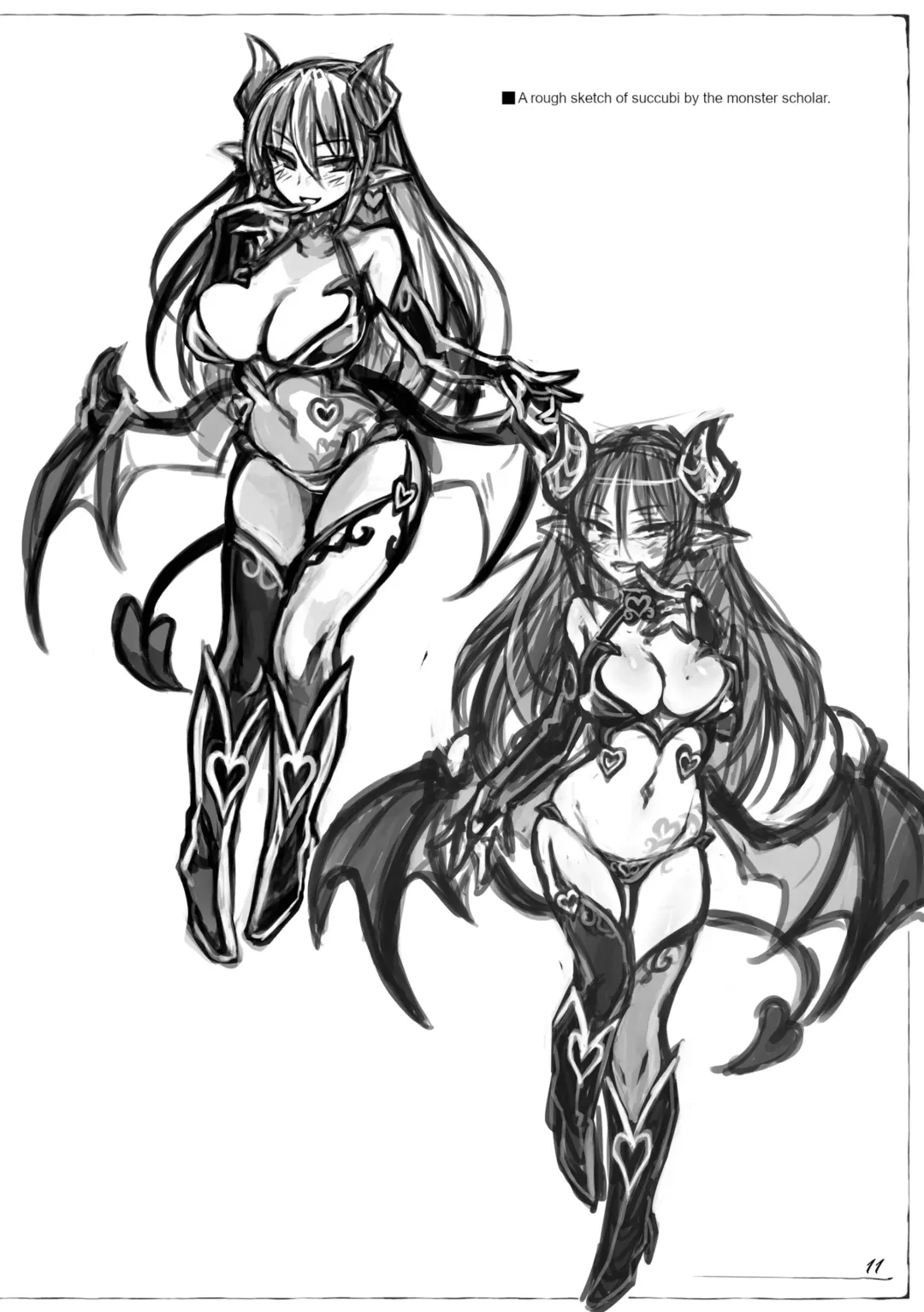 [Kenkou Cross] Monster Girl Encyclopedia: Research Records - Succubus Notebook Fhentai - Page 12