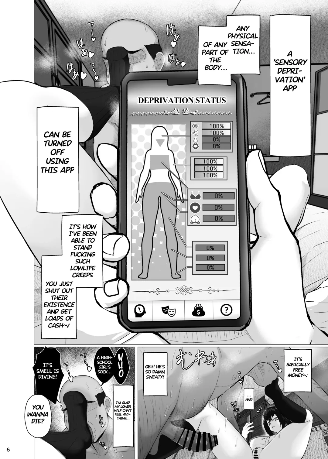 [Jakky] Kankaku Shadan x Papakatsu: Ha? Watashi ga Kanjiteru Wakenai Daro Baka ga | Sensory Deprivation X Sugar Daddy: Ha? As If I'd Feel Good, Dumbass! Fhentai - Page 6