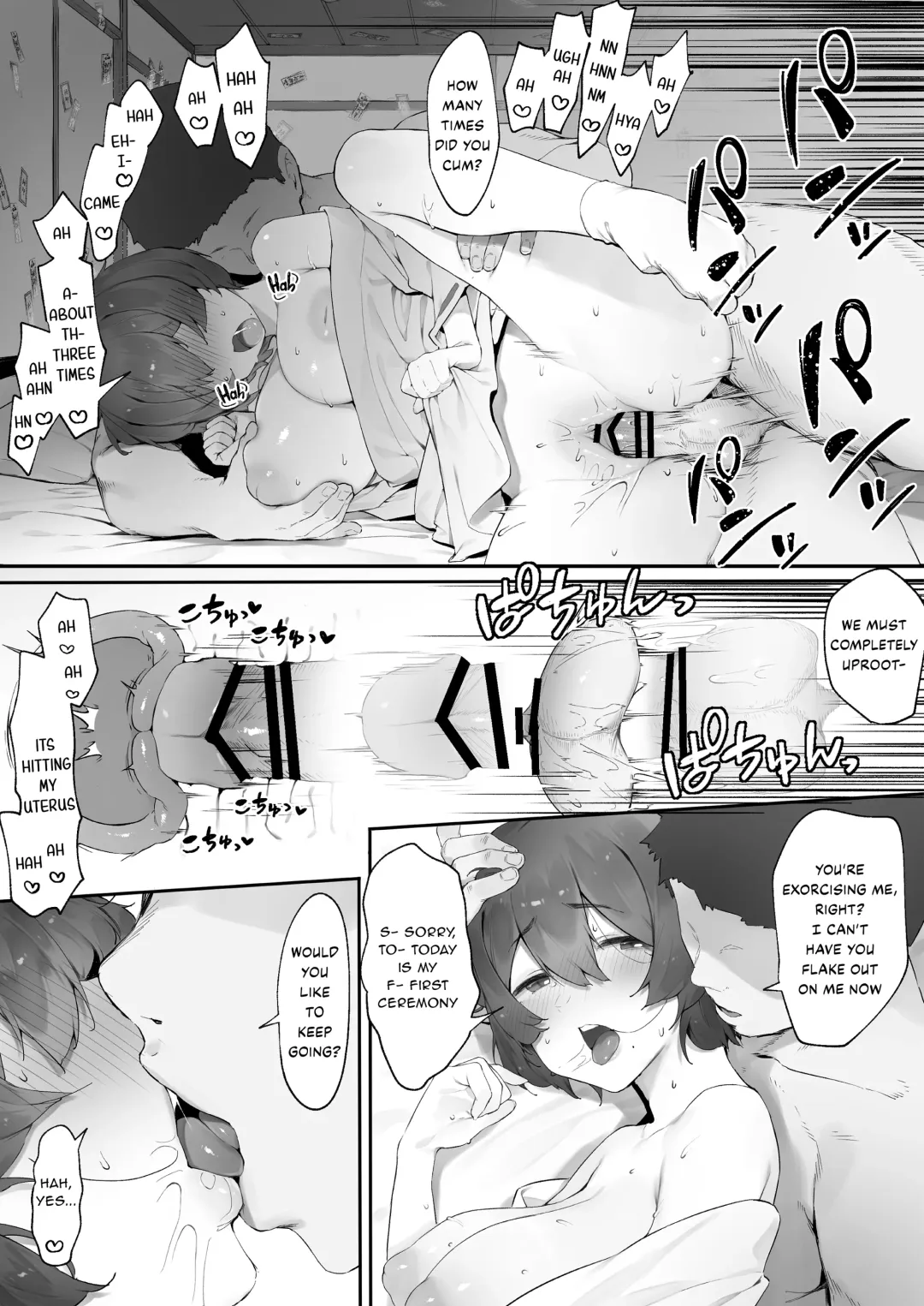 [Nigiri Usagi] Shinrei Spot ni Ittara Yabbai no ga Tsuita node Nekosogi Suidashite Morau Fhentai - Page 12
