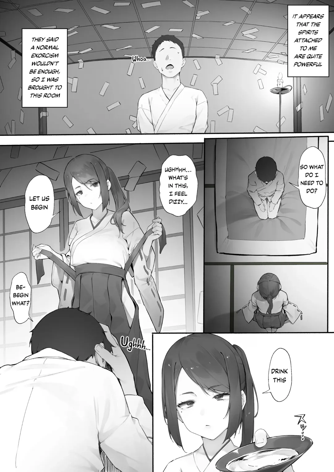[Nigiri Usagi] Shinrei Spot ni Ittara Yabbai no ga Tsuita node Nekosogi Suidashite Morau Fhentai - Page 4